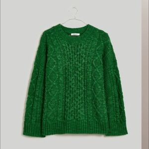 Madewell Cable-Knit Oversized Sweater NWT